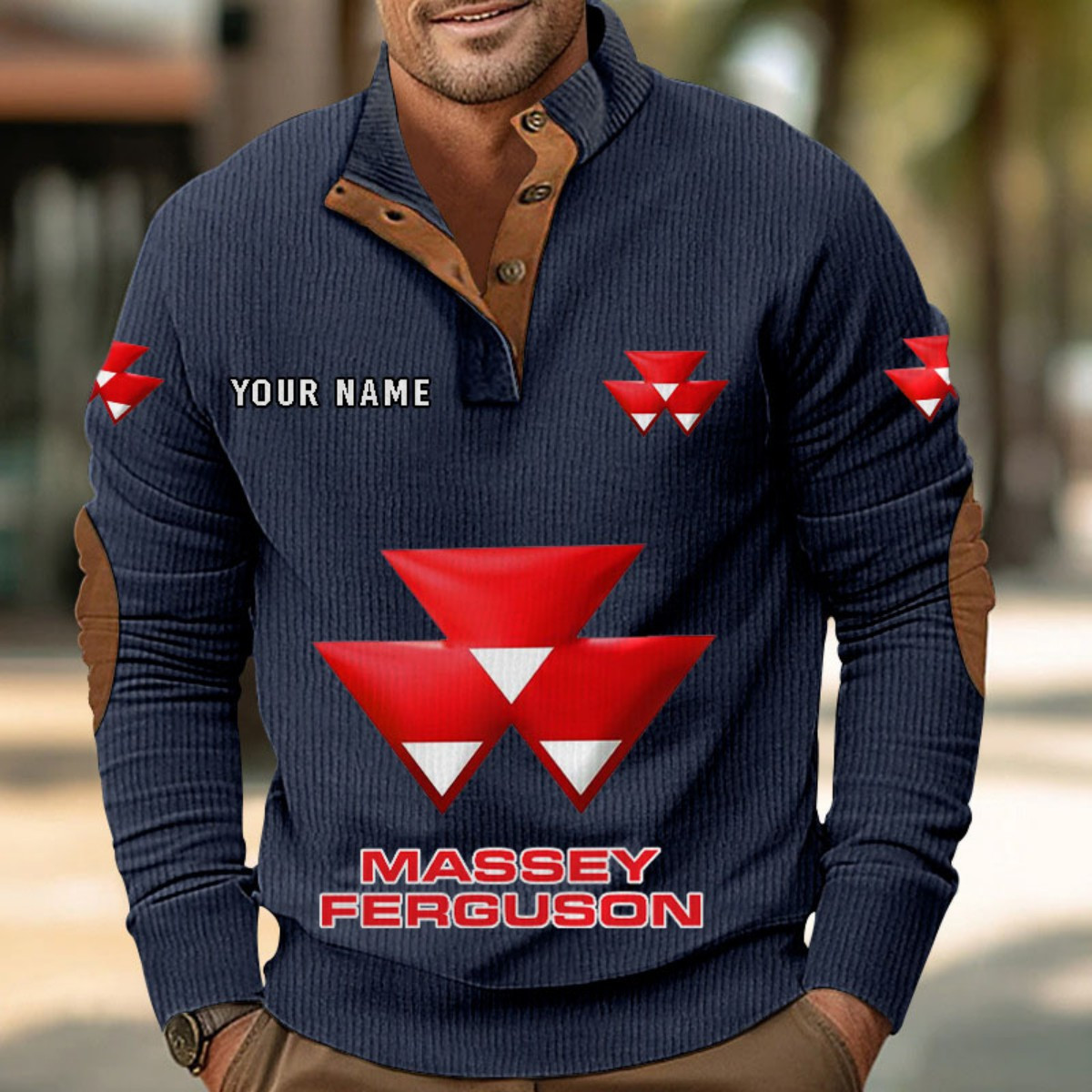Sweat-shirt pour homme sans capuche Massey Ferguson – Image 2