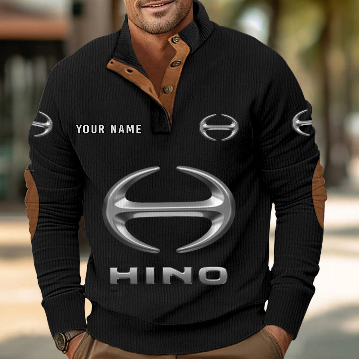 Sweat-shirt pour homme sans capuche Hino – Image 3