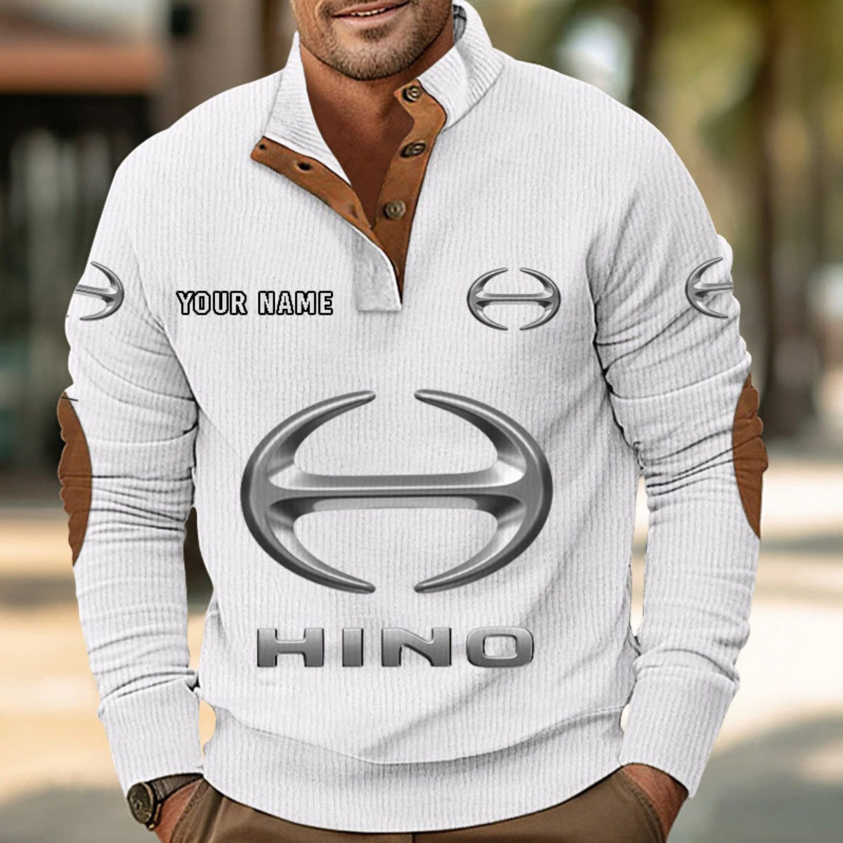 Sweat-shirt pour homme sans capuche Hino – Image 7