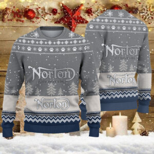 Pull de Noël moche Norton Motorcycles - Ugly Christmas Sweater