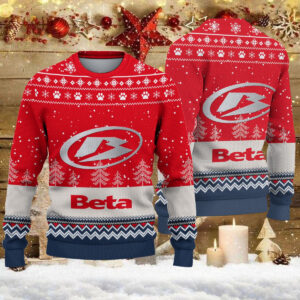 Pull de Noël moche Beta Motorcycles - Ugly Christmas Sweater