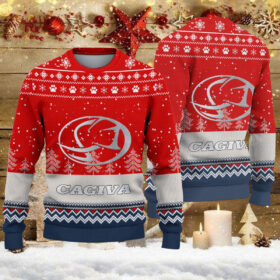Pull de Noël moche Cagiva Motorcycles – Ugly Christmas Sweater