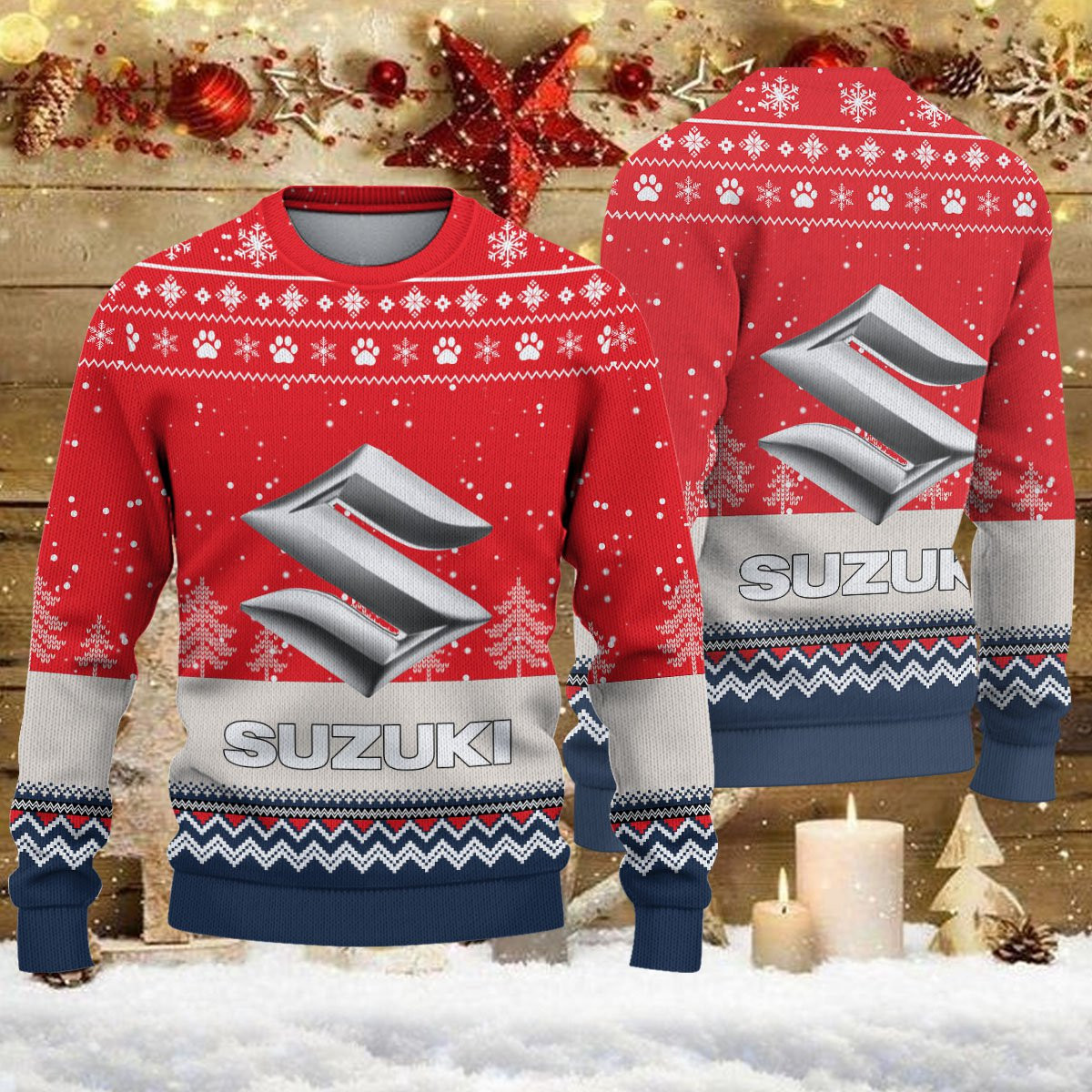 Pull de Noël moche Suzuki - Ugly Christmas Sweater