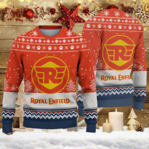 Pull de Noël moche Royal Enfield - Ugly Christmas Sweater