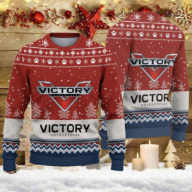 Pull de Noël moche Victory Motorcycles – Ugly Christmas Sweater