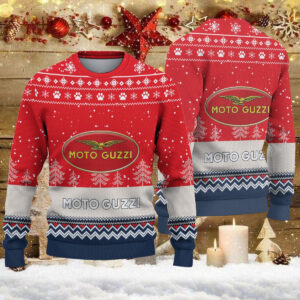 Pull de Noël moche Moto Guzzi - Ugly Christmas Sweater