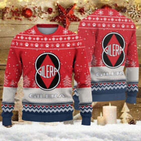 Pull de Noël moche Gilera Motorcycles – Ugly Christmas Sweater