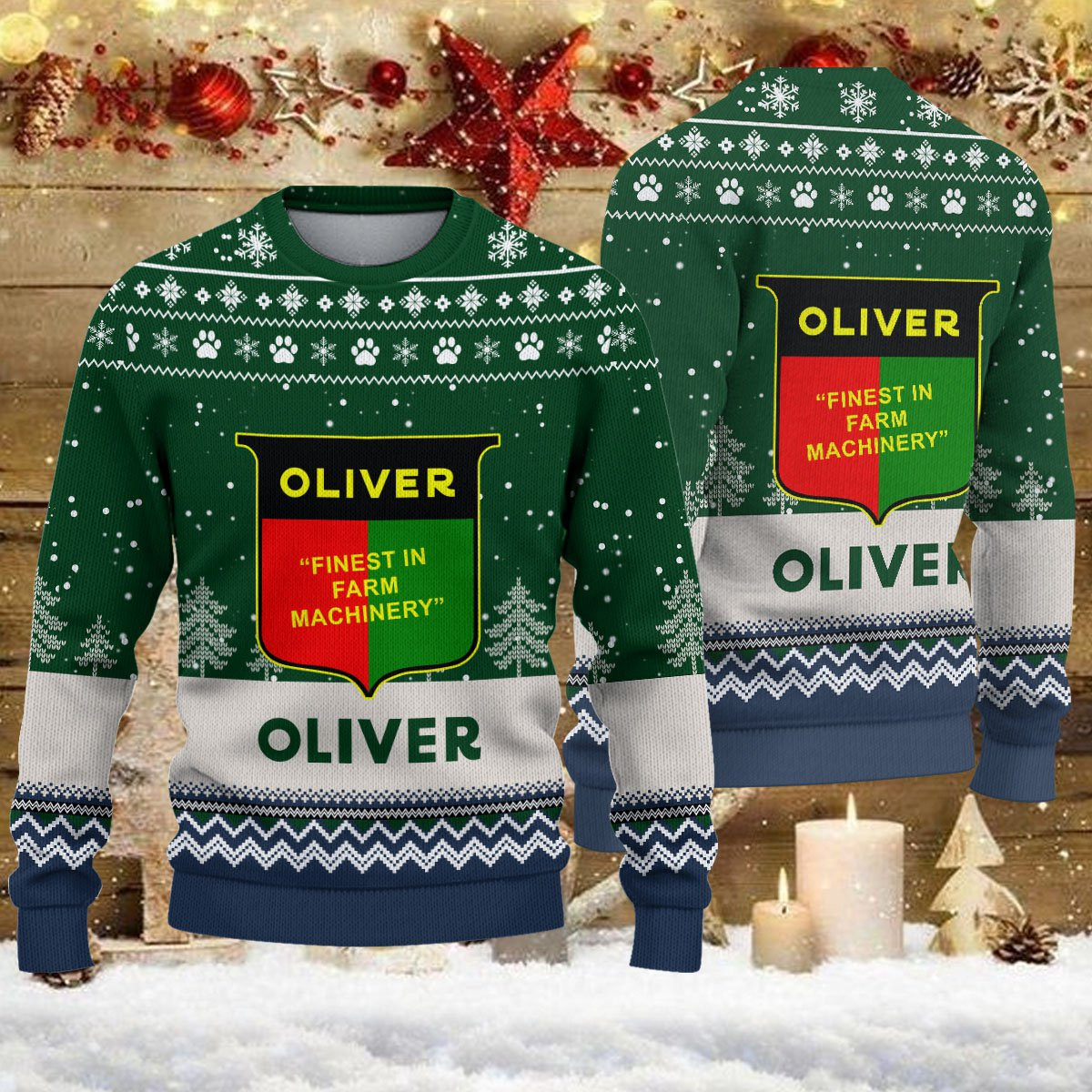 Pull de Noël moche Oliver Tractor - Ugly Christmas Sweater