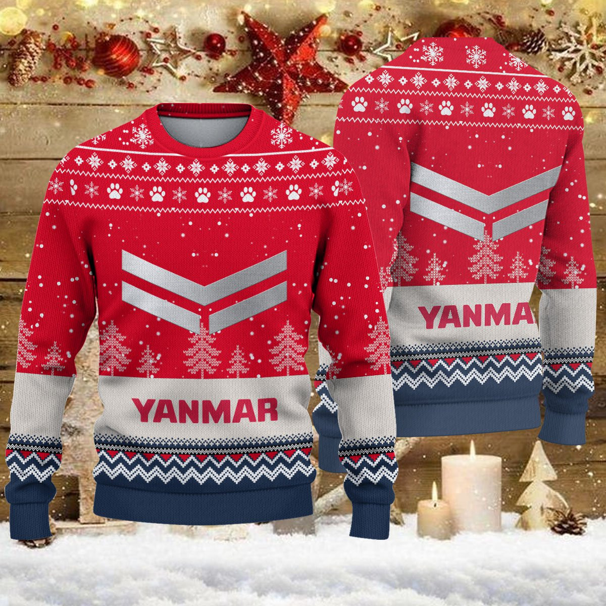 Pull de Noël moche Yanmar - Ugly Christmas Sweater