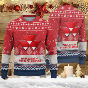 Pull de Noël moche Massey Ferguson - Ugly Christmas Sweater