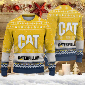 Pull de Noël moche Caterpillar Inc – Ugly Christmas Sweater