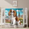 Couverture tissée Épagneul Cavalier King Charles Cocker