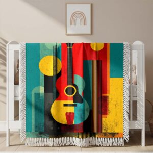 Couverture tissée Guitare Classique