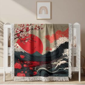 Couverture tissée Style Japonais