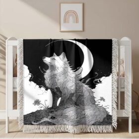 Couverture tissée Esprit de la louve